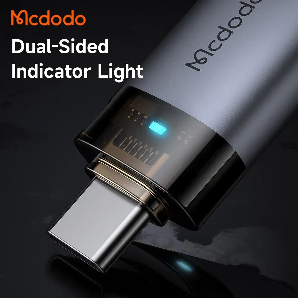 Mcdodo USB-A 3.0 to USB-C Transfer USB Adapter with Indicator Lights and Lanyard OT-7400 Tech House Singapore