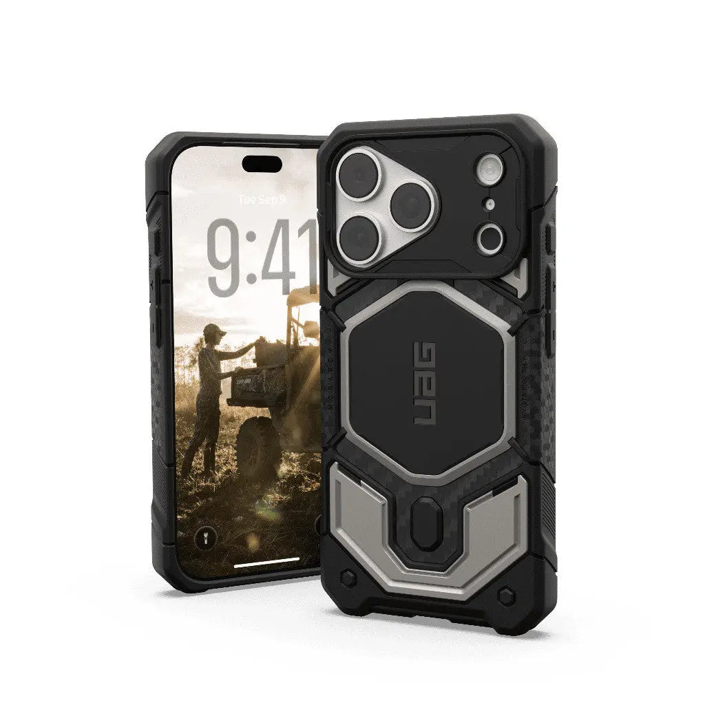 UAG iPhone 18 Pro Max / iPhone 17 Pro Max Case 6.9" Monarch Pro Titanium Magnetic Phone Case Covered Capture Button Tech House Singapore
