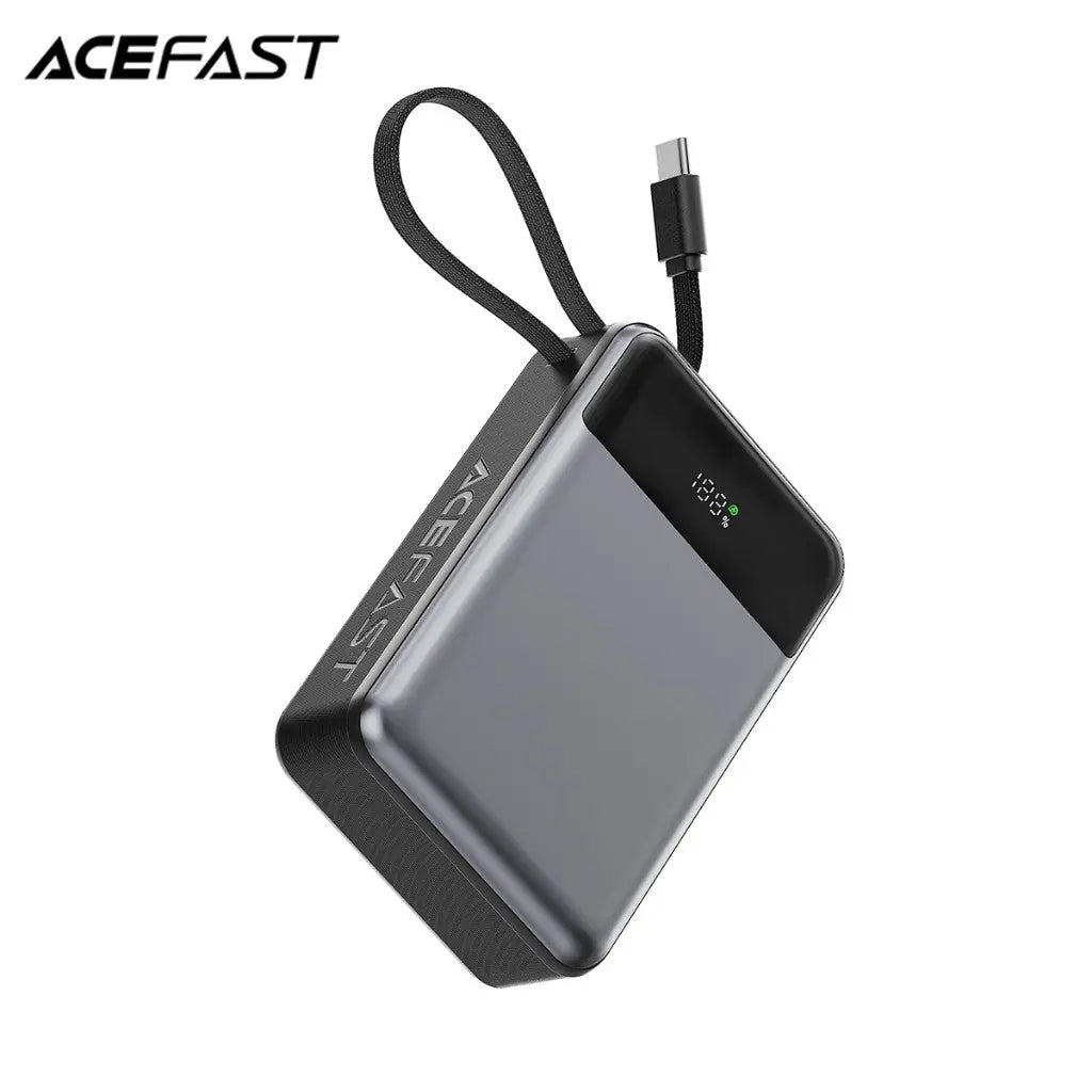 Acefast M21 Power Bank 20000mAh PD 65W Built-In USB C Cable Portable Charger [CCC Certified] Tech House Singapore
