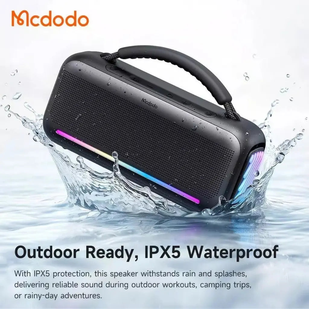 Mcdodo ZENO BoomBox 2 Portable Wireless Speaker Powerful Bass with RGB Light BS-8980 Tech House Singapore