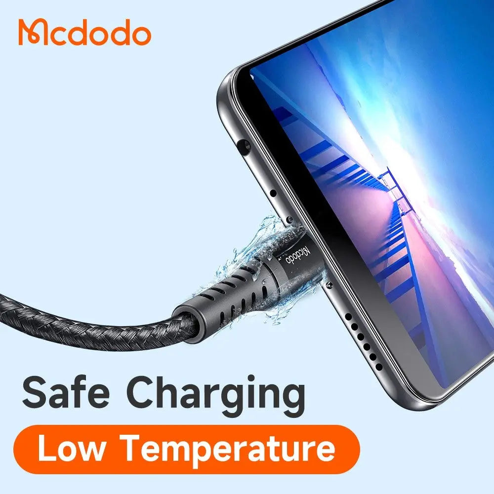 Mcdodo USB-A to Micro USB Cable Fast Charging Braided Nylon 0.2m Data Cable CA-2280 Tech House Singapore