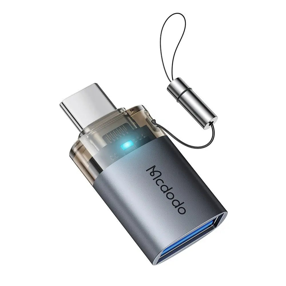 Mcdodo USB-A 3.0 to USB-C Transfer USB Adapter with Indicator Lights and Lanyard OT-7400 Tech House Singapore