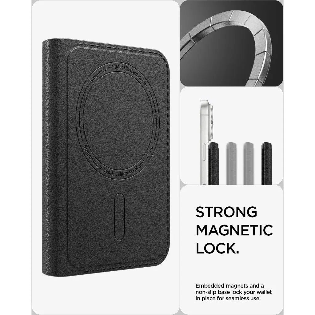 Spigen Magnetic Card Holder Wallet 3 Cards Valentinus S-1 Spigen Singapore Singapore