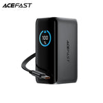 Acefast PB0902 Power Bank 10000mAh PD 45W Built-In Retractable USB C Cable Smart Display [CCC Certified] Tech House Singapore