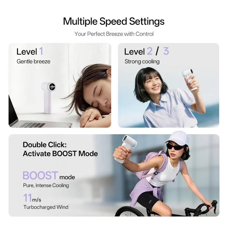 CUKTECH CP Turbo Fan Plus 2-in-1 Detachable Handheld Fan and 10000mAh Power Bank 33W Fast Charging Mini Cooling Fan BF02 Tech House Singapore