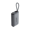 Acefast M32 Power Bank 10000mAh PD 35W Built-In Retractable USB C Cable [CCC Certified] - Grey