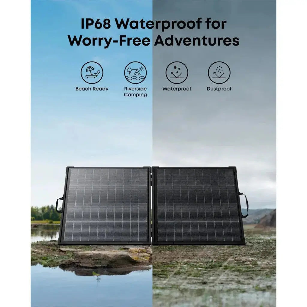 Anker SOLIX PS200 Bifacial Portable Solar Panel 200W Foldable Solar Charger AS320 Tech House Singapore