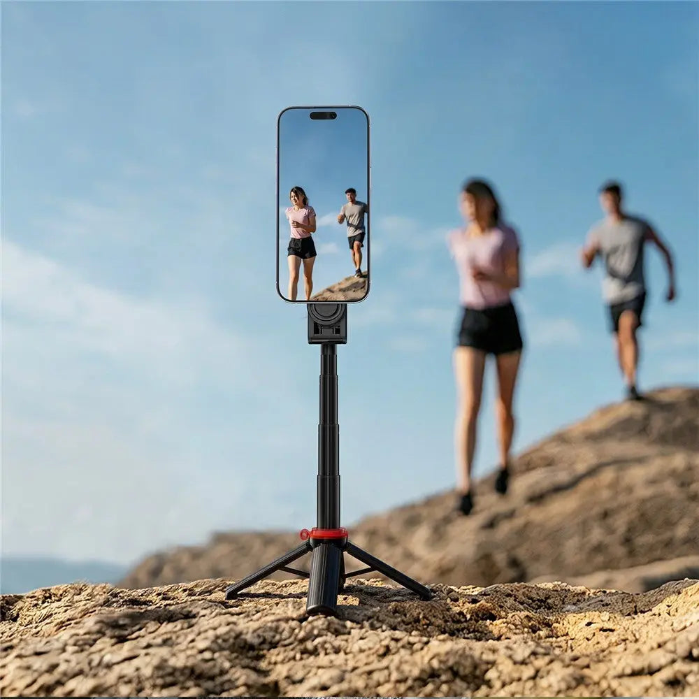 Acefast E72 Mini Selfie Stick Multifunctional Tripod Telescopic Handle Magnetic Phone Grip Stand Tech House Singapore