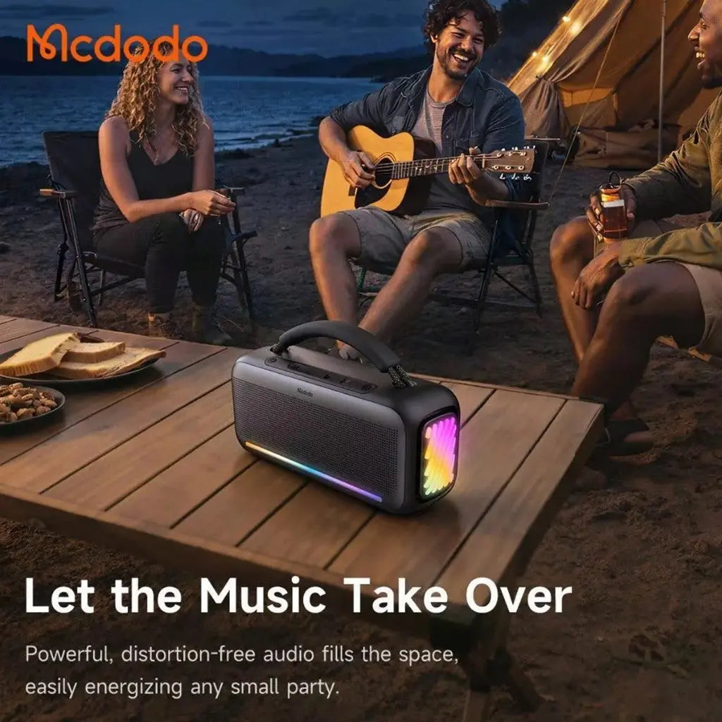 Mcdodo ZENO BoomBox 2 Portable Wireless Speaker Powerful Bass with RGB Light BS-8980 Tech House Singapore