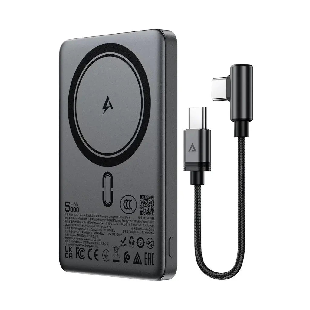 Acefast M35 5000mAh Magnetic Wireless Power Bank 18W Fast Charging [CCC Certified] Tech House Singapore