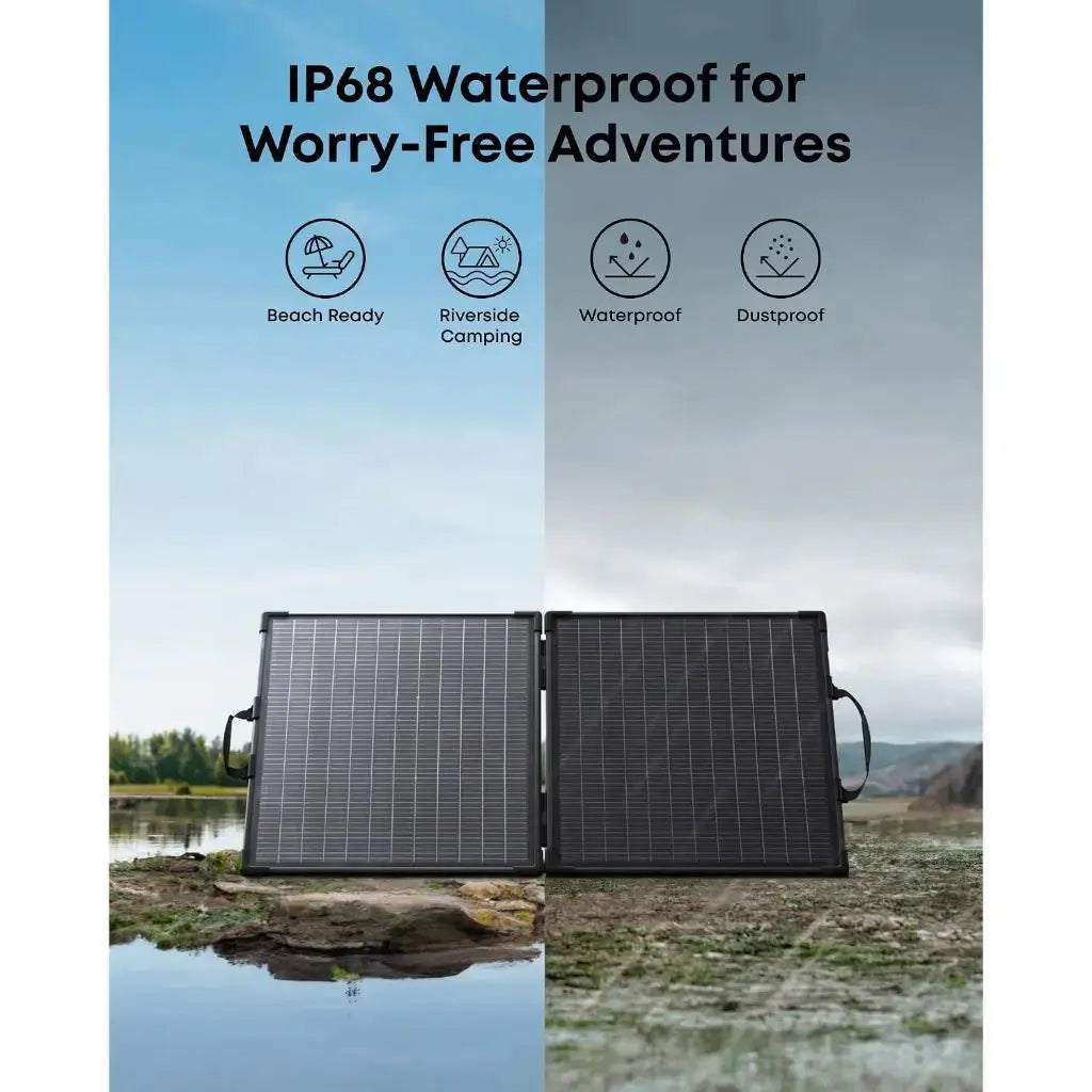 Anker SOLIX PS100 Bifacial Portable Solar Panel 100W Foldable Solar Charger AS310 Tech House Singapore