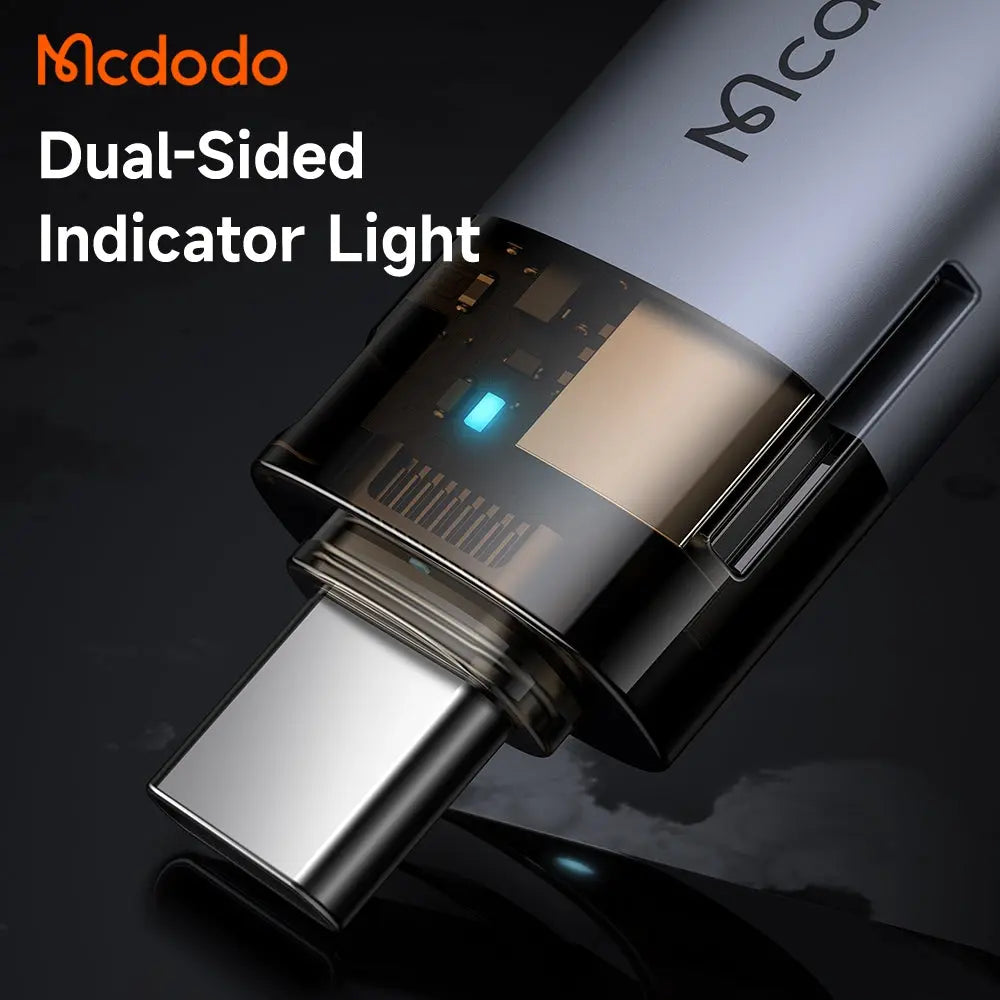 Mcdodo 2-in-1 USB-A to Lightning Transfer Adapter Built-in TF Card Reader with Lanyard OT-7850 Tech House Singapore