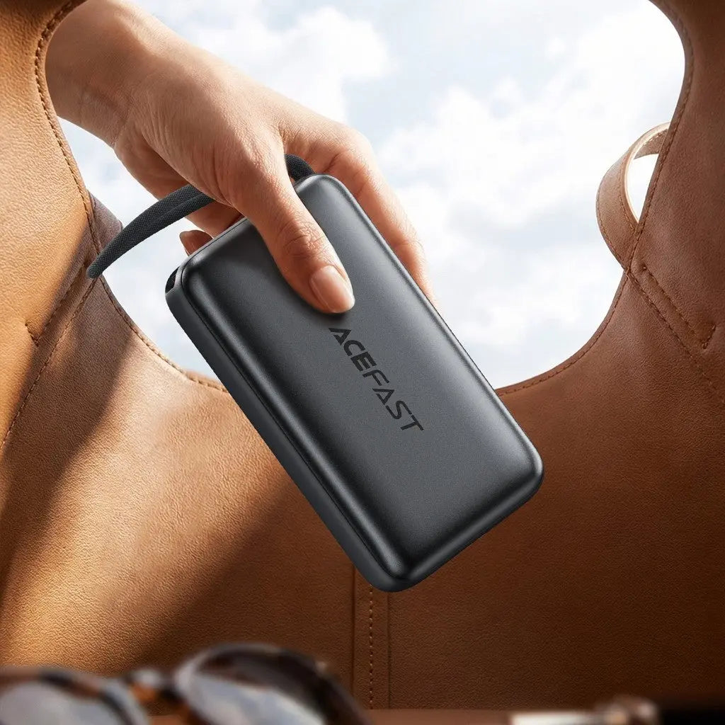 Acefast M34 Power Bank 20000mAh PD 45W Built-In Retractable USB C Cable [CCC Certified] Tech House Singapore