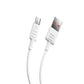 Recci USB A to Micro Cable Usb 2.4A Data Cable 1m White RS10M Tech House Singapore