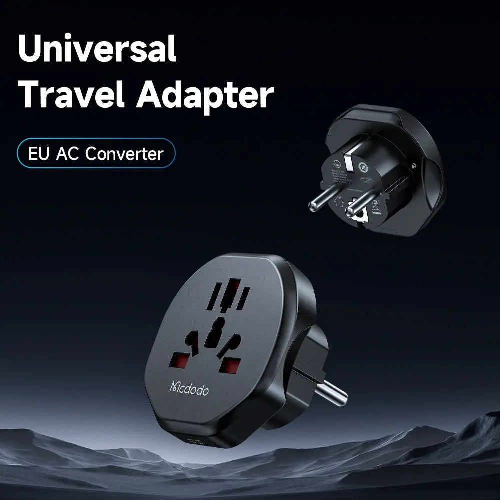 Mcdodo Universal Travel Adapter (EU Plug) Travel Charger for EU CP-4550 Tech House Singapore