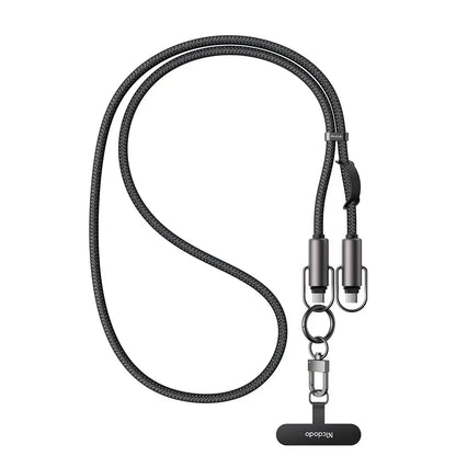 Mcdodo 2-in-1 USB-C to USB-C Cable 60W Fast Charging Crossbody Phone Lanyard 1.2M CA-6830 Tech House Singapore