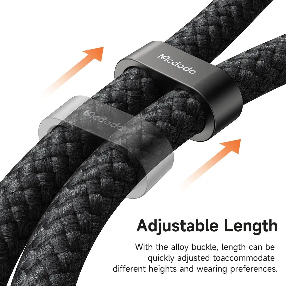 Mcdodo 2-in-1 USB-C to USB-C Cable 60W Fast Charging Crossbody Phone Lanyard 1.2M CA-6830 Tech House Singapore