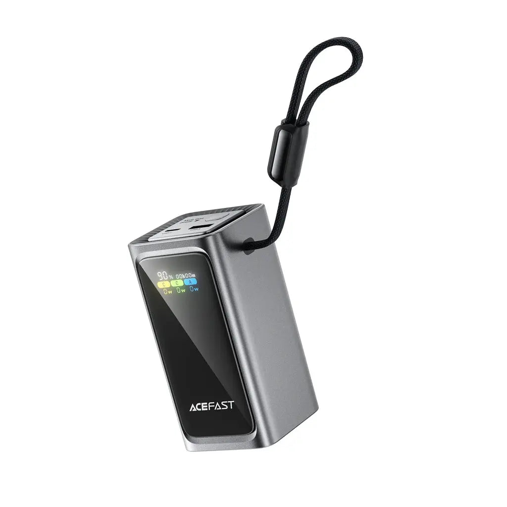 [CCC Power Bank] Acefast 20000mAh Power Bank 100W Fast Charging with Built-In USB-C Cable M33 Tech House Singapore