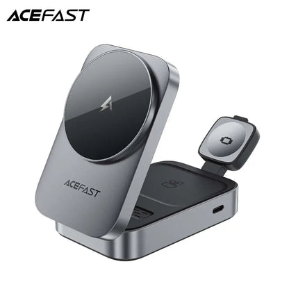 Acefast Desktop 3-in-1 Wireless Charging Station 22.5W Max Foldable Magnetic Charger Holder E22 Tech House Singapore