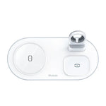Mcdodo 3-in-1 Magnetic Charger 15W Wireless Charging Station for USB-A iWatch Charger CH-7060/CH-706 Tech House Singapore
