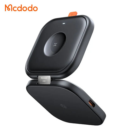 Mcdodo 2-in-1 Magnetic Charger 15W Fast Charging Foldable Wireless Charging Station CH-2160 Tech House Singapore