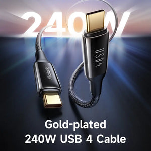 Mcdodo USB-C to USB-C Cable USB 4.0 240W Fast Charging PD 3.1 Cable 1.2M CA-2990 Tech House Singapore