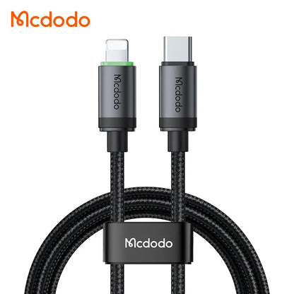 Mcdodo USB-C to L Cable 36W Fast Charging Cable with Charging Light (0.2M/3M) CA-4820/CA-4821 Tech House Singapore