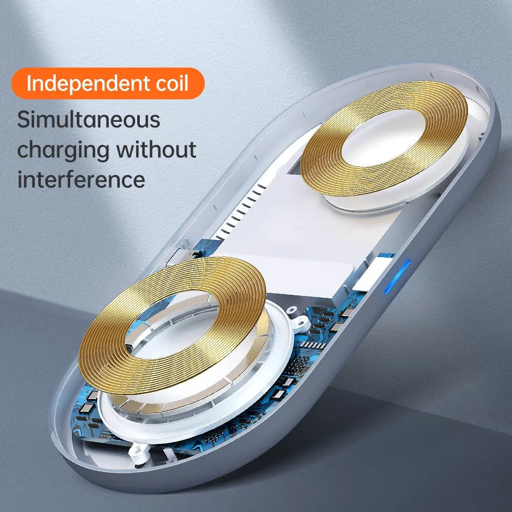 Mcdodo 3-in-1 Magnetic Charger 15W Wireless Charging Station for USB-A iWatch Charger CH-7060/CH-706 Tech House Singapore