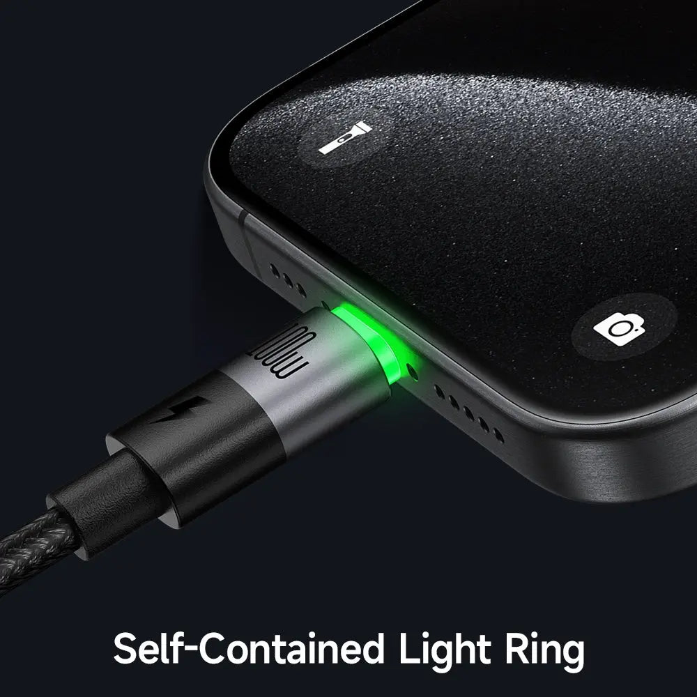 Mcdodo 2-in-1 Cable USB-C to USB-C and L Cable 100W Fast Charging 1.5M with LED Light CA-6700 Tech House Singapore
