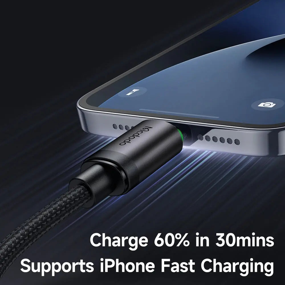 Mcdodo USB-C to L Cable 36W Fast Charging Cable with Charging Light (0.2M/3M) CA-4820/CA-4821 Tech House Singapore