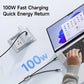Mcdodo 2-in-1 Cable USB-C to USB-C and L Cable 100W Fast Charging 1.5M with LED Light CA-6700 Tech House Singapore