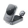 Acefast Desktop 3-in-1 Wireless Charging Station 22.5W Max Foldable Magnetic Charger Holder E22 - Metal Grey