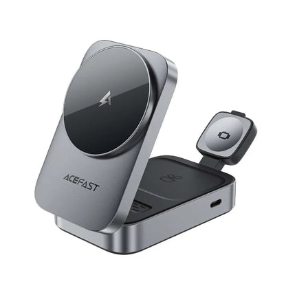 Acefast Desktop 3-in-1 Wireless Charging Station 22.5W Max Foldable Magnetic Charger Holder E22 Tech House Singapore
