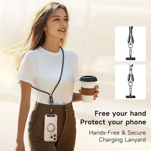 Mcdodo 2-in-1 USB-C to USB-C Cable 60W Fast Charging Crossbody Phone Lanyard 1.2M CA-6830 Tech House Singapore