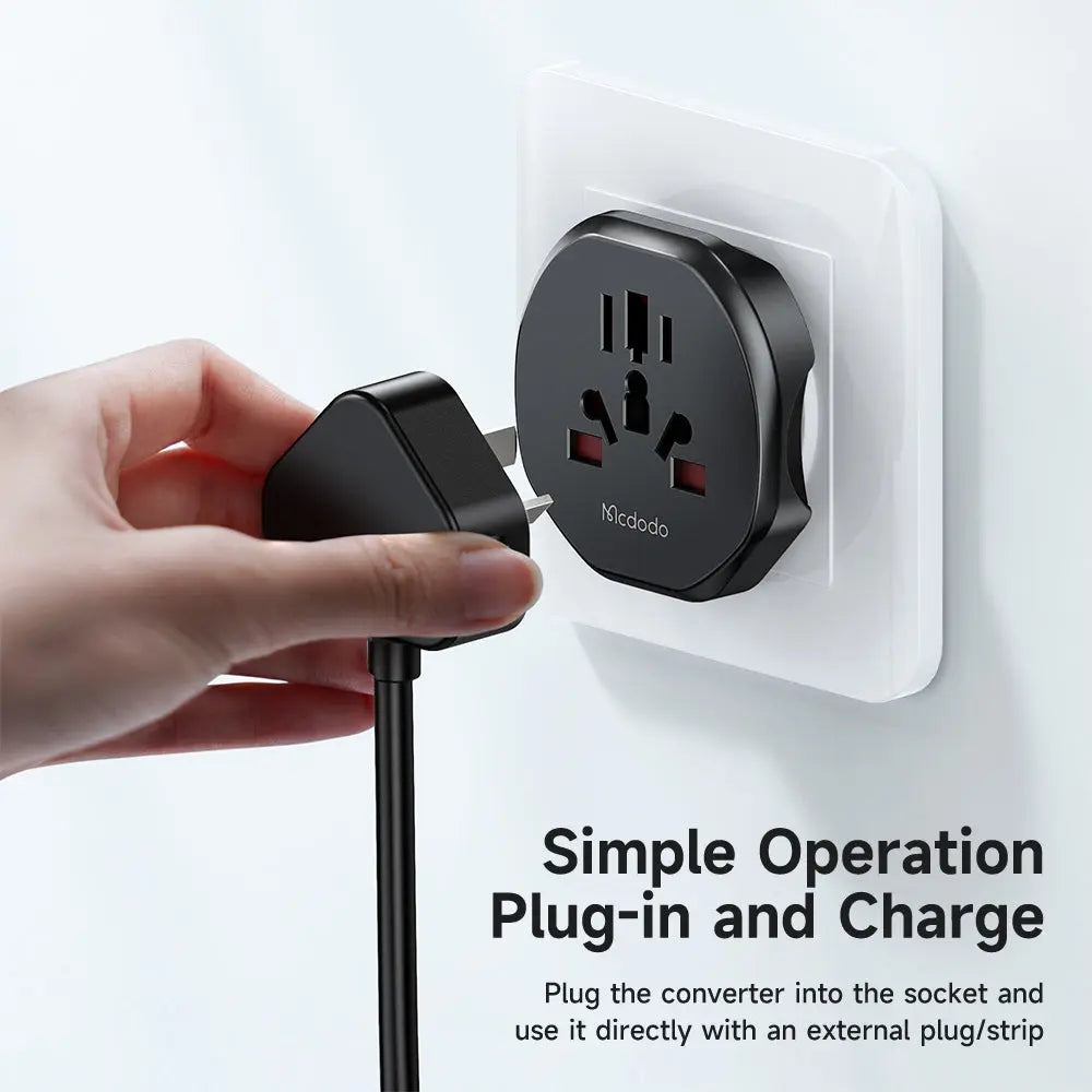 Mcdodo Universal Travel Adapter (US Plug) Travel Charger for US CP-4560 Tech House Singapore