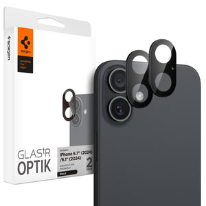 Spigen [2 Pack] iPhone 16 Plus / iPhone 16 Camera Lens Protector Optic Lens Spigen