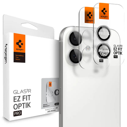 Spigen [2 Pack] iPhone 17 / 16 Plus / iPhone 16 Camera Lens Protector EZ Fit Optik Pro Spigen Singapore