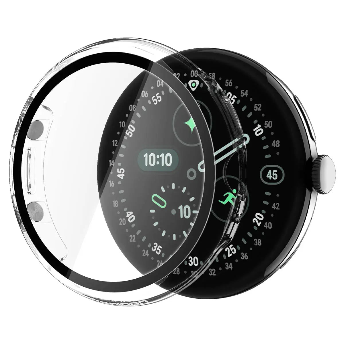 Spigen Google Pixel Watch 5 / 4 (41mm) Case Thin Fit 360 with Tempered Glass Spigen Singapore Singapore